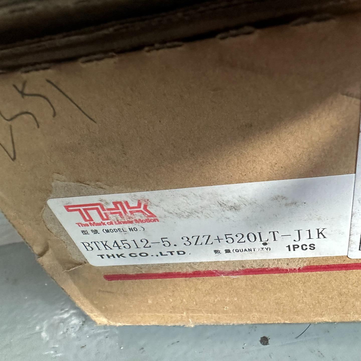 （设备配件）THK丝杆BTK4512-5.3ZZ+520LT-J1K