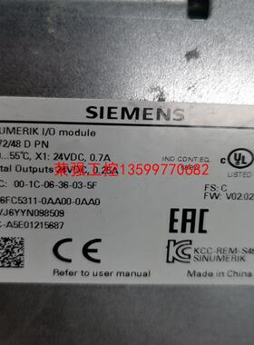 【荣强工控】6FC5311-0AA00-0AA0 西门子IO板