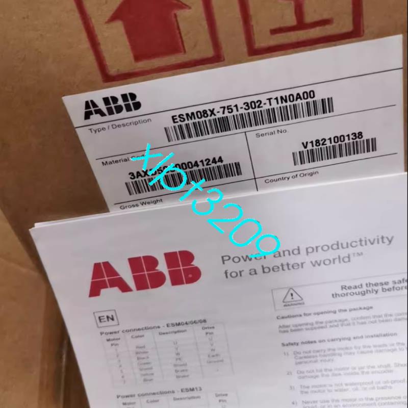 原装供应ESM08X-751-302-T1N0A00 ABB 伺服电机