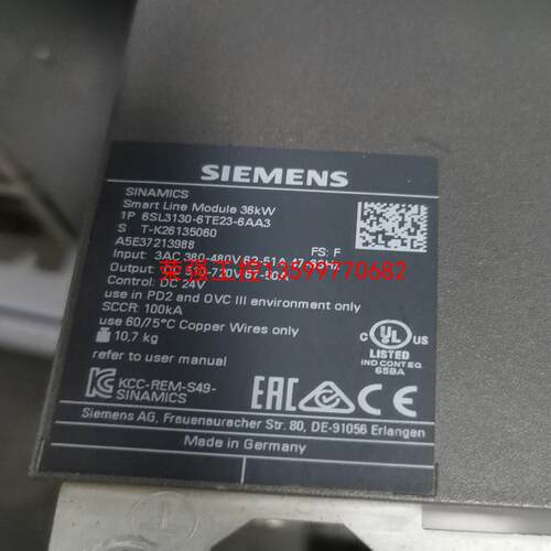 【荣强工控】6SL3130-6TE23-6AA3 西门子36KW