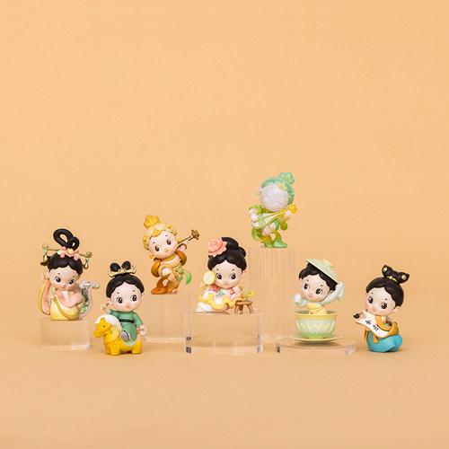 工美姐姐文化之旅 唐韵  盲盒单只 新款潮玩创意盲盒手办摆件饰品礼物