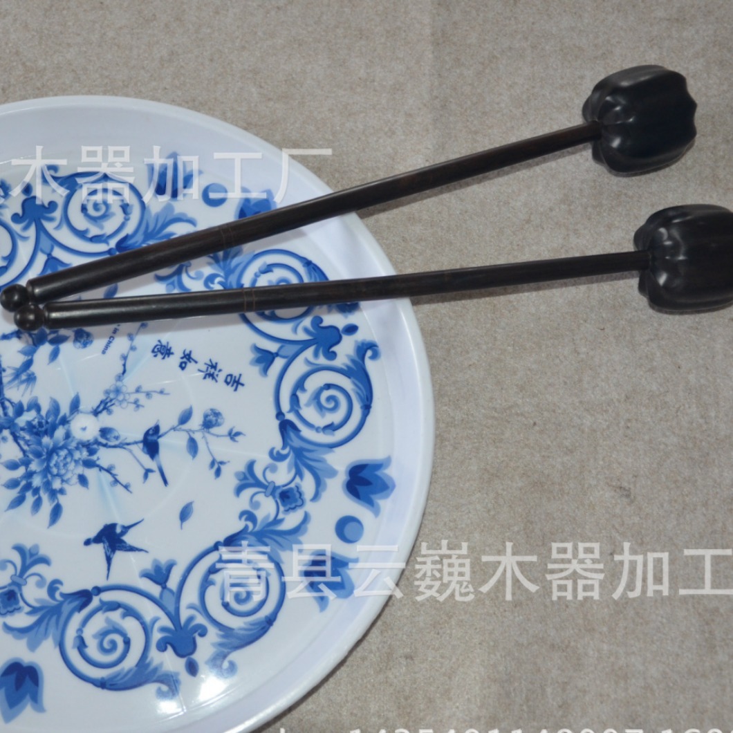 乌木南瓜锤健身锤紫光檀鸡翅木健身锤木质按摩健身锤