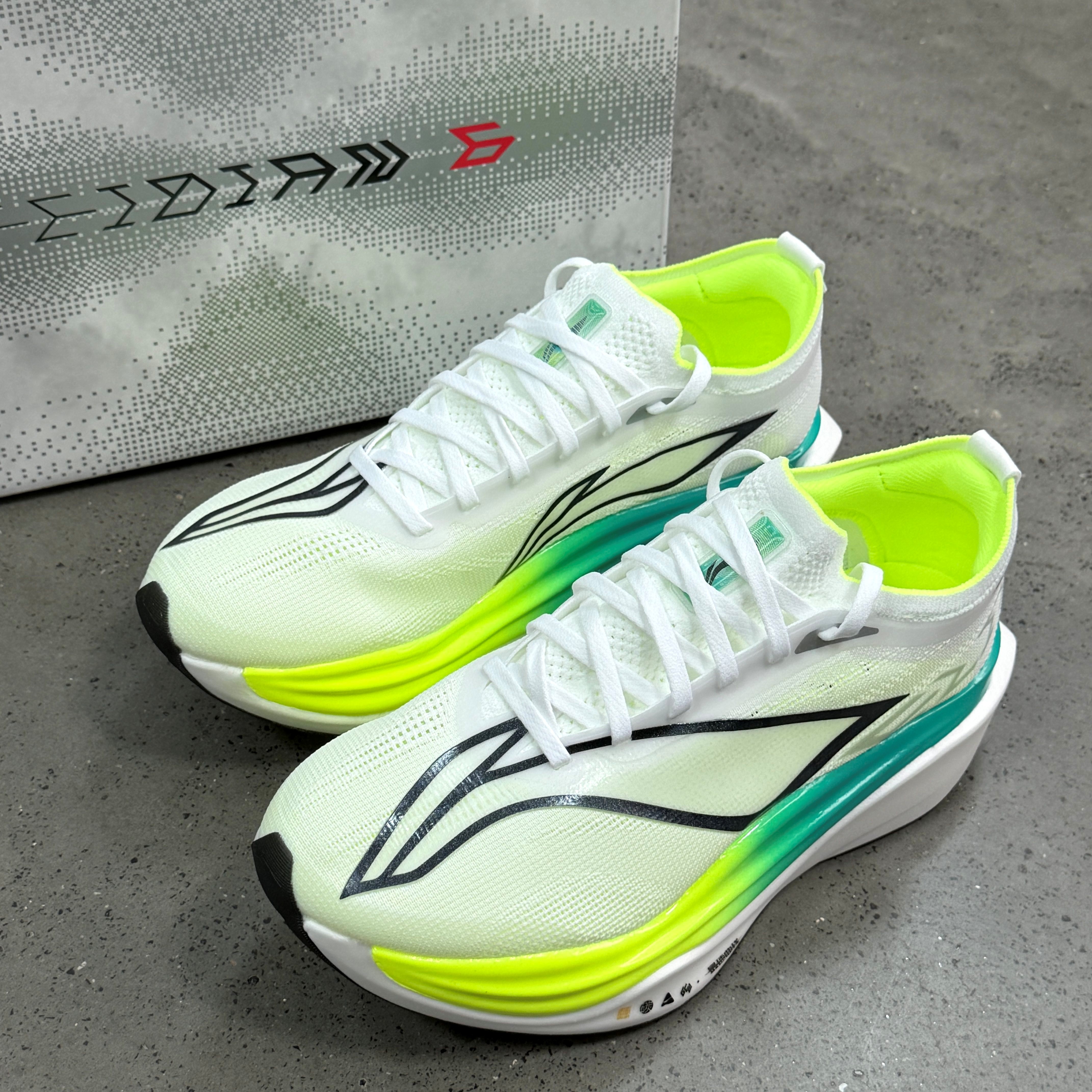 thumbnail for Li-Ning Feidian 6E Carbon Plate Running Shoes, Unisex, Mesh Breathable Marathon Racing Sports Shoes Armw001