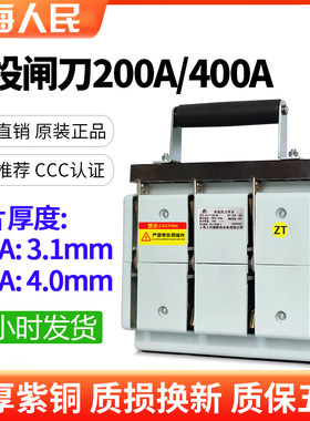 上海人民双投闸刀200A