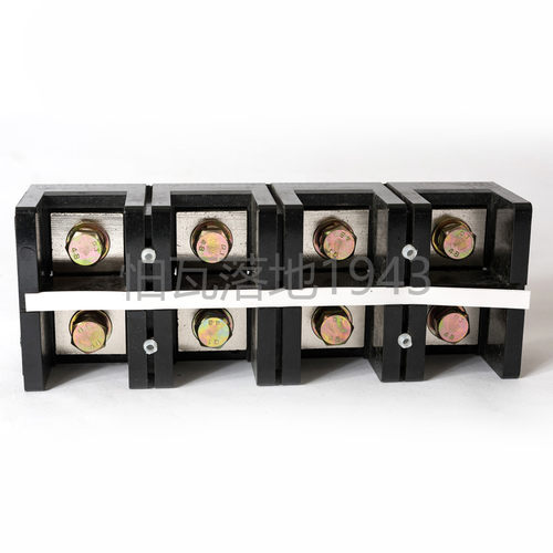 高品质TC-6004 (铜件) 4位/600A 大电流接线端子 接线排 柱连接器