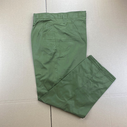 黄涤卡军绿色裤子65式衣服套装老式大裆裤87冬常服加宽罩裤宽松款