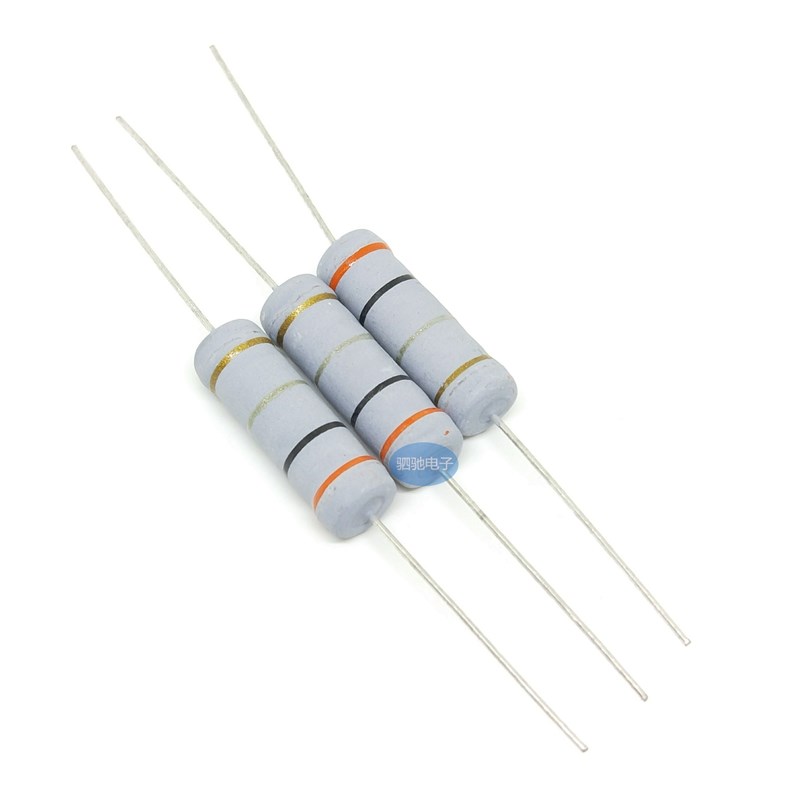 5W碳膜电阻5% 0R下1.2M以上 0.1R 0.22R 0.33R 0.39R 0.47R 0.5R