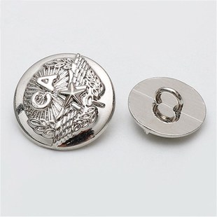 金属常服钮扣机场安全检查工作服训服衬衫 纽扣飞机乘务员纽扣 西装