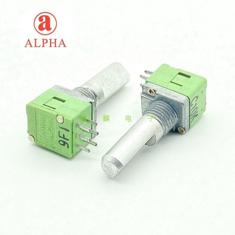 台湾ALPHA 09型C10K 6脚双联可调电阻功放音响音箱音量电位器C103