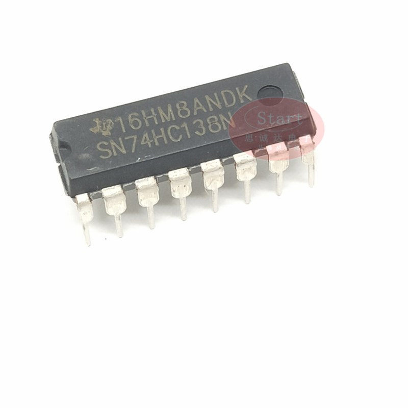 SN74HC138N 直插 DIP-16 解码器/多路解复用器 74HC138