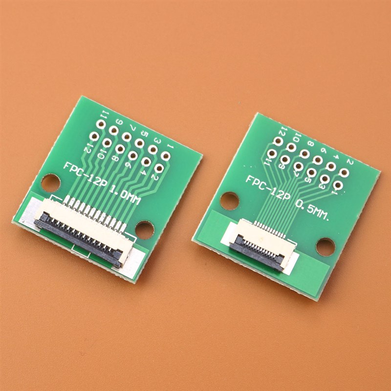 FPC6 8 10 12 15 16 20 24 30Pin转接板转2.54直插焊好1.0/0.5mm