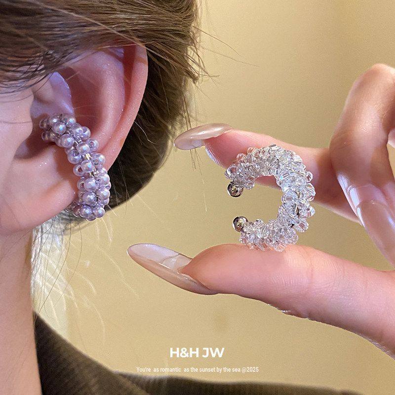 轻奢珍珠时尚法式无耳洞女耳饰简约耳骨夹串珠耳夹形高级感C复古,饰品/流行首饰/时尚饰品新,耳夹,淘宝优惠券,粉丝福利购,淘宝优惠卷