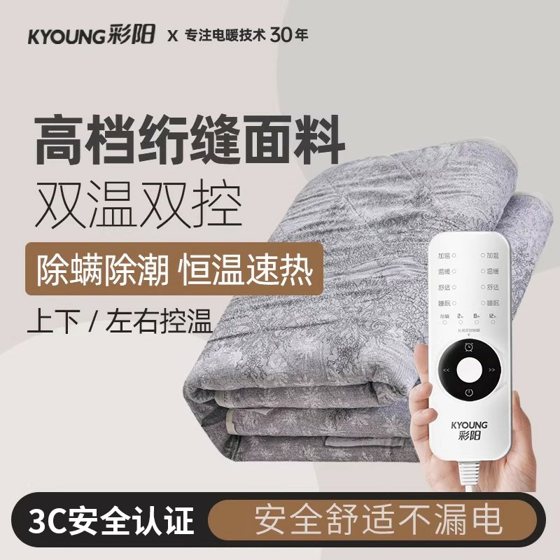 彩阳电热毯家用双人单人电褥子