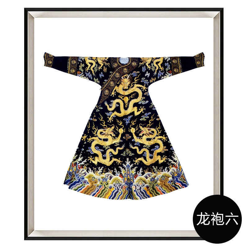 新客厅样板服装中式y禅意龙袍d玄关壁画画新品房墙装饰画挂画艺术