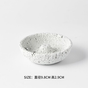 简约侘寂风线香托盘香插底座家用室内创意摆件熏香盘酒店美容院
