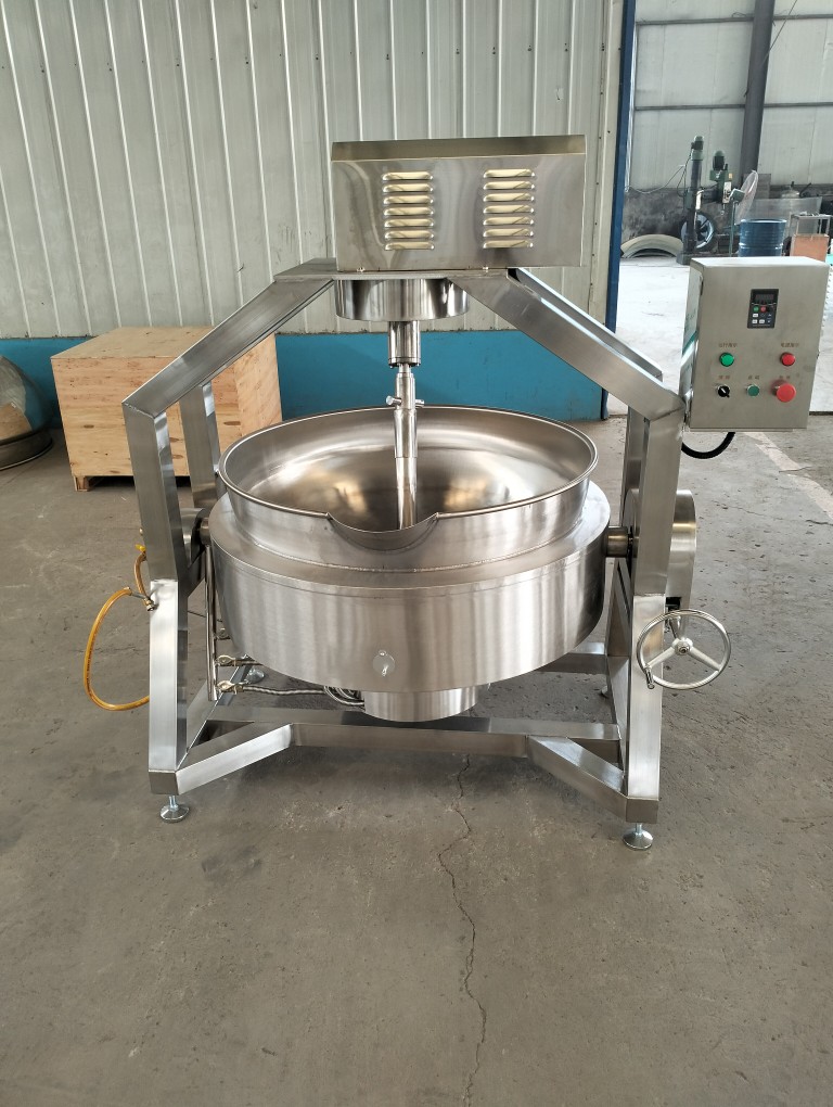 全自动搅拌炒料机炒锅辣椒酱豆沙馅料机火锅底料熬酱炒菜炒面粉机