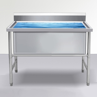 不锈钢解冻池商用大号水槽加深洗碗槽洗菜池厨房食品厂浸泡池