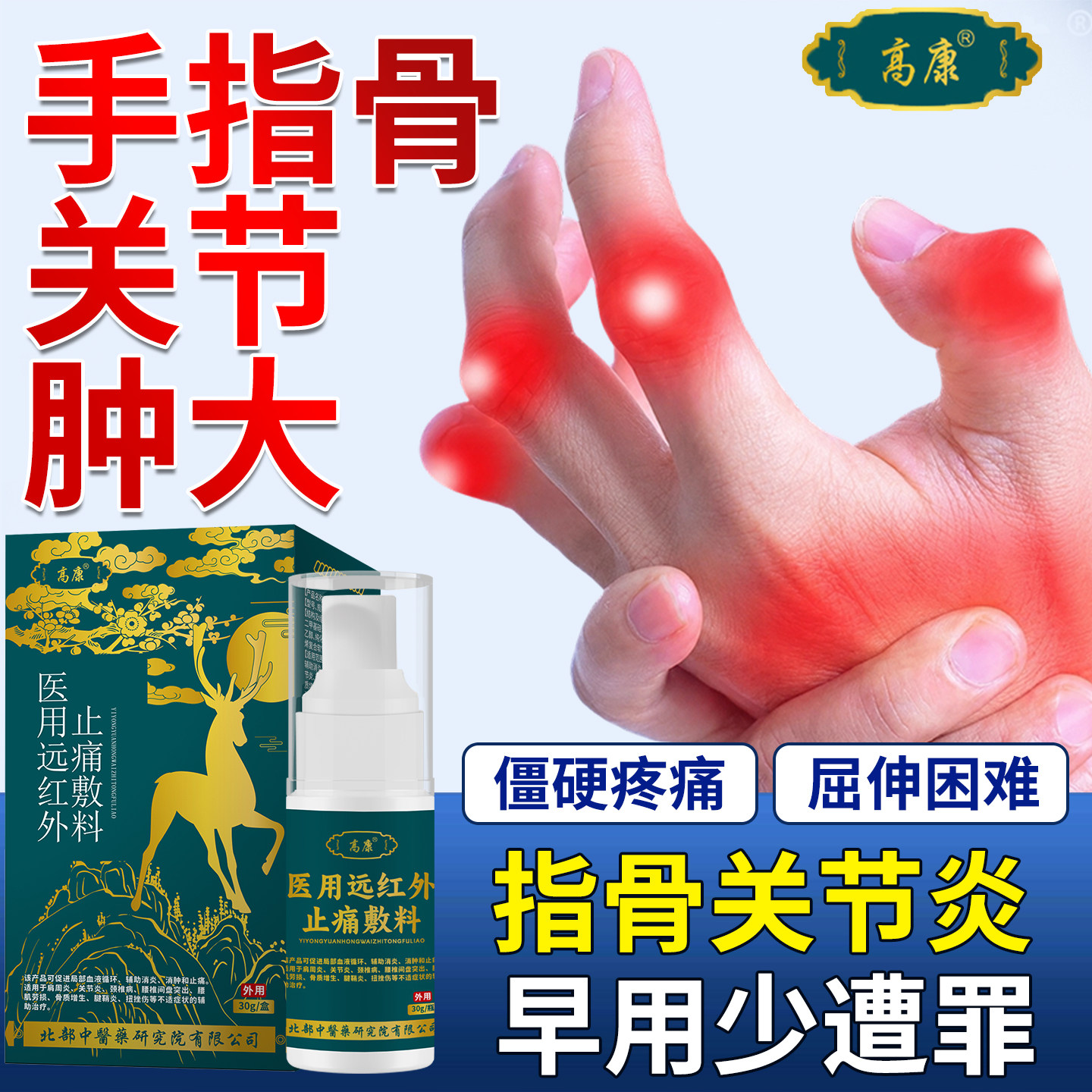 手指骨关节炎疼痛僵硬变形专用图片