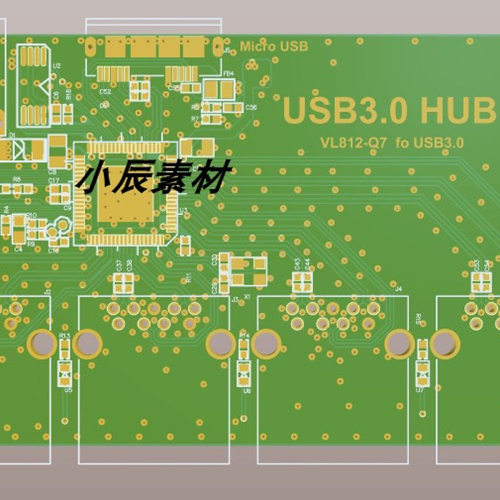 USB3.0 HUB 1拖4 (原理图、PCB源文件、固件升级软件和固件）