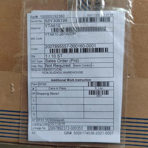 议价横河YOKOGAWA模块 YTA610-JB1A0DN可维修