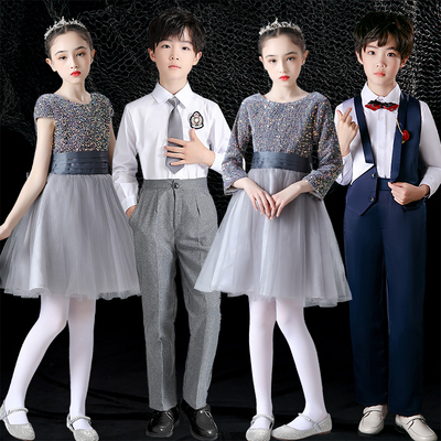 儿童演出服朗诵表演服