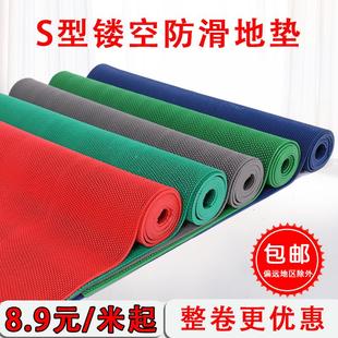 防滑垫淋浴家用厨房入户门卫生间洗澡塑料红地毯脚垫进门垫子