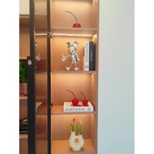 豪克家居现代休闲创意红樱桃装饰樱桃客厅入口电视柜