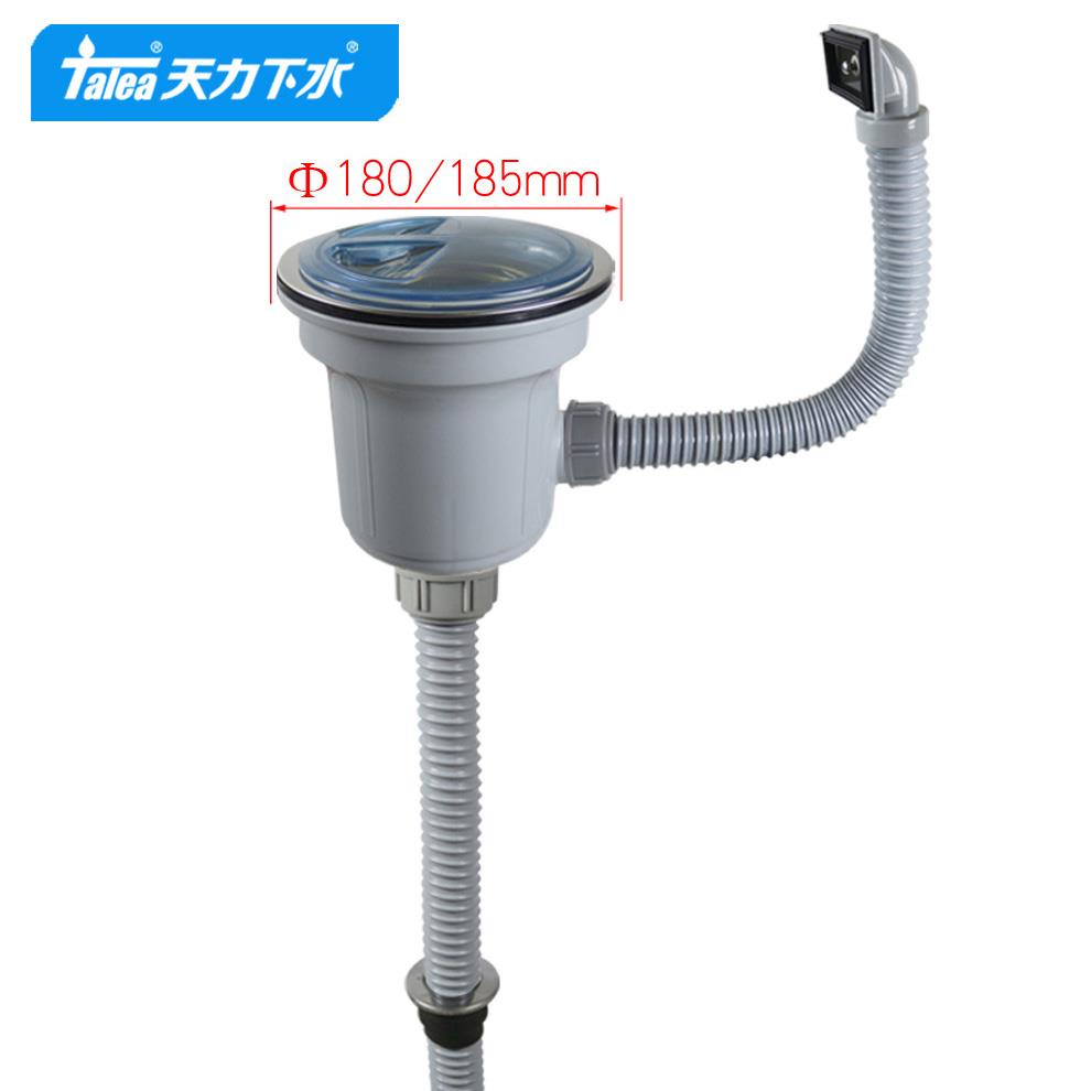 韩国白鸟巨杉180/185mm下水器单槽厨房不锈钢洗菜盆配件大落水器