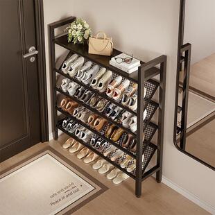 不锈钢鞋架多层家用门口入户小窄简易置物架2025新款结实耐用鞋柜