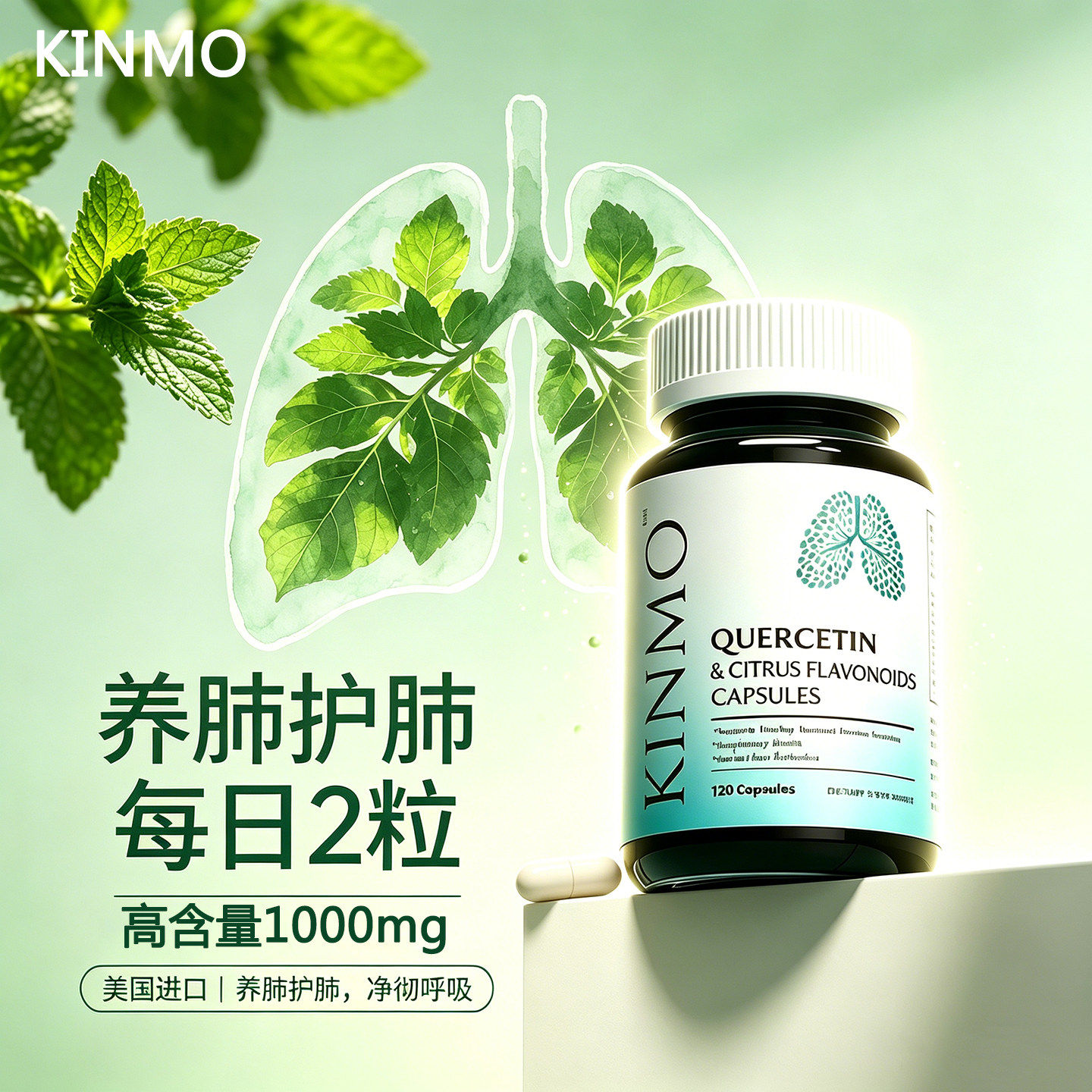 KINMO美国进口肺槲皮素菠