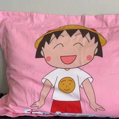 全棉粉色枕套一对装ins风可爱卡通公主风少女心枕头套48cmx74cm