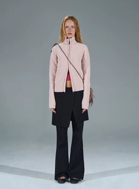 Take当心  黑色假两件设计感弹力搭片垂感微喇裙裤休闲裤Care