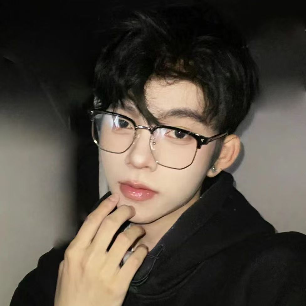 黑武士复古半框近视文艺高级感痞帅潮酷专业网上配置高清近视眼镜