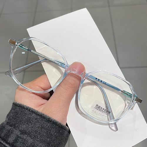 专业护眼防蓝光学生近视眼镜女潮流平光眼镜男手机电脑防蓝光眼镜