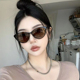 欧美风猫眼小脸墨镜女高级感ins墨镜防紫外线强光拍照时尚 太阳镜