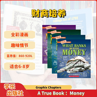 儿童财商认知培养 学乐钱是什么？系列4册Money培养良好财务习惯8 10岁儿童课外英文读物小兔子会花钱赚钱存钱捐钱 新书预售