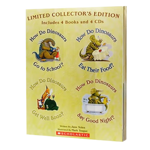 【 限时特价 获奖绘本 送音频】学乐家有恐龙系列4册 How Do Dinosaurs 英文原版 进口故事书 英语启蒙绘本 睡前阅读绘本 英文绘本