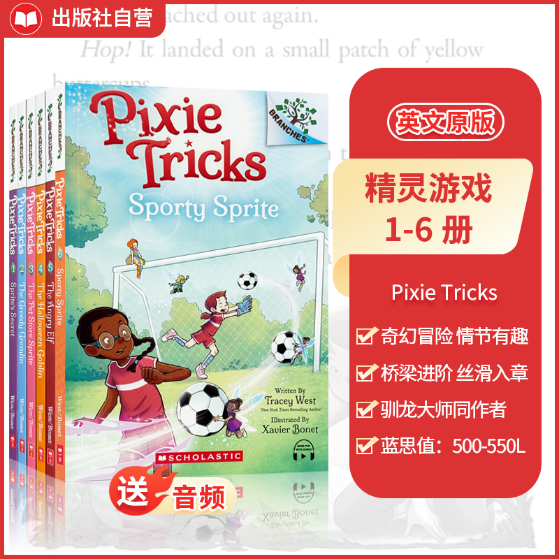【送音频 驯龙大师同作者桥梁书】学乐精灵游戏6册Pixie Tricks小精灵诡计 英文原版送音频 大树系列桥梁书儿童魔法故事桥梁书