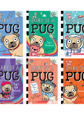 【狗狗趣味桥梁书】学乐哈巴狗日记Diary of A Pug英文原版全彩大树系列儿童英语课外阅读独角兽日记猫头鹰日记