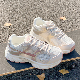 运动鞋 2026超火老爹鞋 网面透气厚底配阔腿裤 春季 轻便软底超轻女鞋