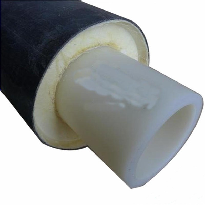 PERT2型保温管聚氨酯发泡市政热力供J暖温泉电熔热熔塑料管道管件