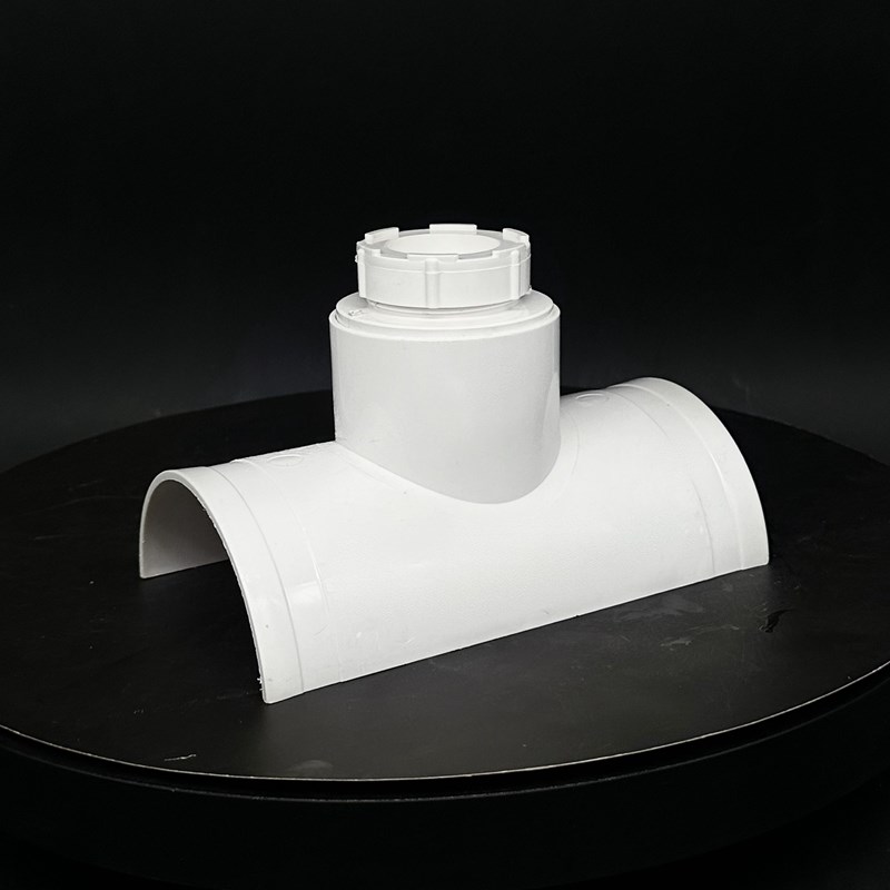 PVC开口三通带检查m口立管清扫口快速抢修封口50 75 110 160下水