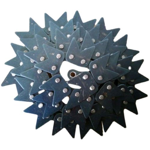 单双侧V型尖齿链08B10A12A4分5分6分工业传动U型输送精密滚子链条