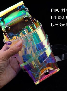 复古美发腰包美发工具包发型师剪刀包斜跨网红个性理发师剪子包邮