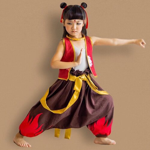 小孩哪吒的衣服影视动漫cos服男女儿童节六一舞台表演服装全套