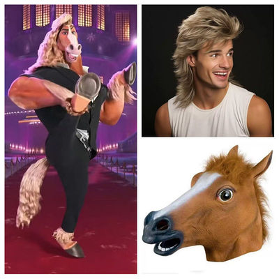 疯狂动物城2 马市长cos假发马飞扬动漫Cosplay假毛漫展全头套道具