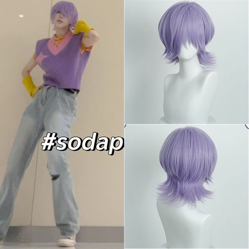 神秘cos假发 Skpop猎魔女团 恶魔男团 沙加男孩 Mystery 头皮顶