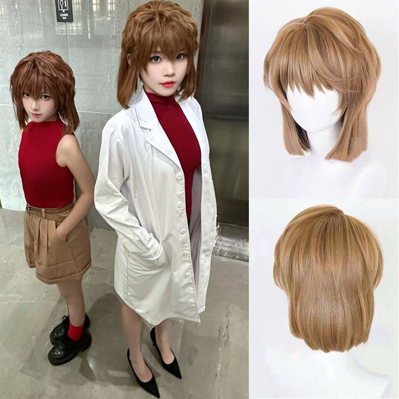 灰原哀cos假发动漫名侦探柯南宫野志保cosplay假毛 头皮顶全头套