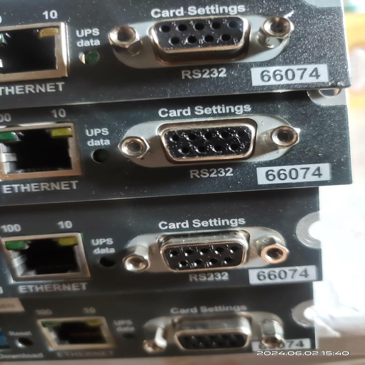 （设备配件）APC Galaxy5000系列管理卡，66074。有四张。