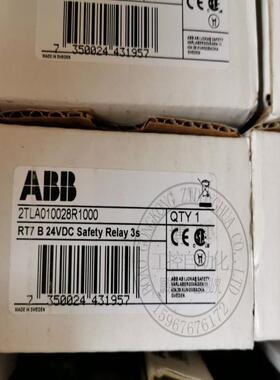 RT7B进口ABB继电器RT7 B 0-3S 2TLA010028R100024VDC议价